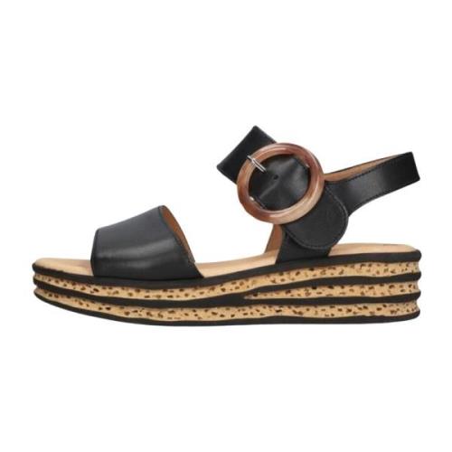 Zwarte Sandalen 550.2 Dames Gabor , Black , Dames