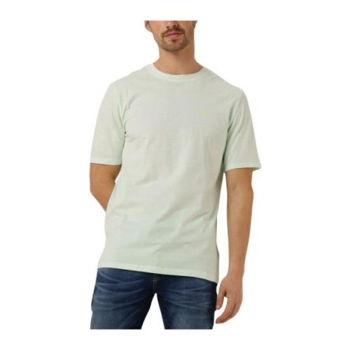 Heren Logo Crew T-shirt Scotch & Soda , Green , Heren