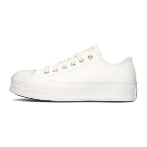 Witte Platform Sneakers Trendy Casual Sporty Converse , White , Dames