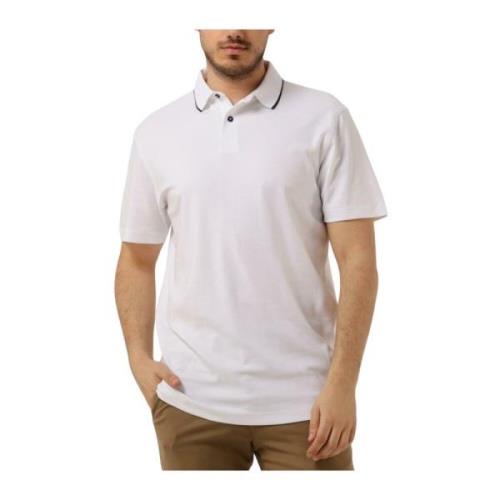 Coolmax Polo T-shirt Wit Selected Homme , White , Heren