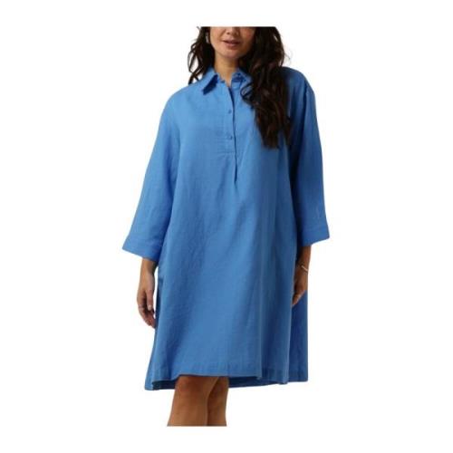 Blauwe Mini Jurk Mirilla 3/4 Jurk Moss Copenhagen , Blue , Dames