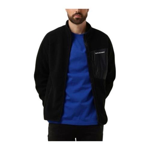 Heren Pile Zip Jacket Zwart Peak Performance , Black , Heren