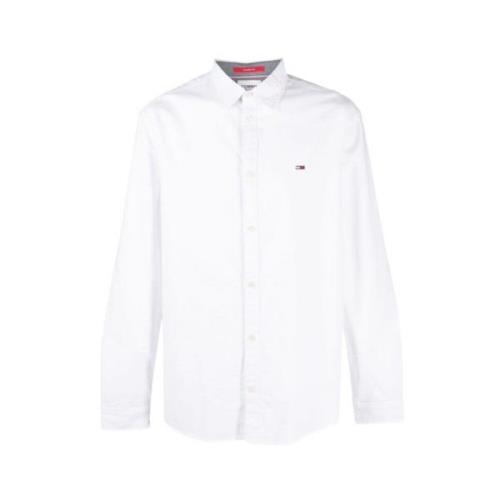 Klassiek Oxford Overhemd Tommy Jeans , White , Heren