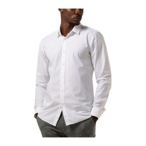 Klassiek Heren Overhemd Elisha02 Wit Hugo Boss , White , Heren