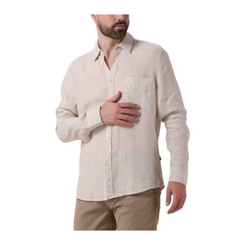 Casual Heren Overhemd Beige Relegant_6 Hugo Boss , Beige , Heren