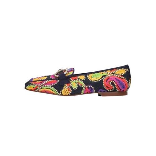 Blauwe Suède Loafer met Velvet Accents Pedro Miralles , Multicolor , D...