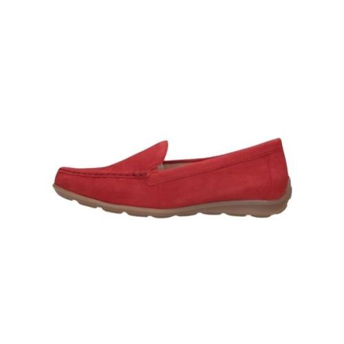 Rode Mocassins Stijlvol Comfortabel Trendy Gabor , Red , Dames