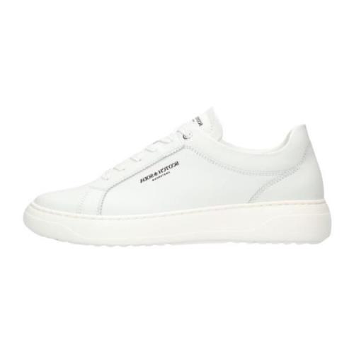 Retro Leren Sneakers Duran Scotch & Soda , White , Heren