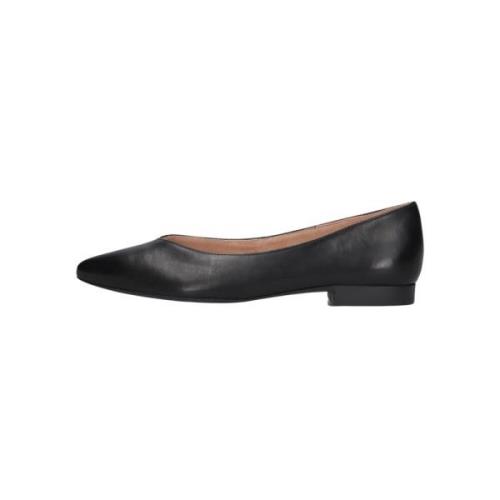 Zwarte Loafers met V-Vorm Detail Paul Green , Black , Dames