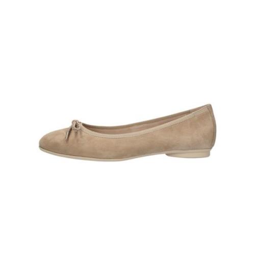 Comfortabele Beige Suède Ballerina's Paul Green , Beige , Dames