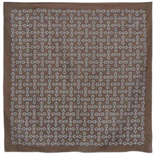 Pre-owned Fabric scarves Gucci Vintage , Brown , Heren