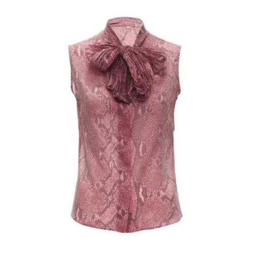 Pre-owned Polyester tops Gucci Vintage , Pink , Dames