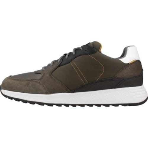 Stijlvolle Sneakers voor Stedelijke Avonturen Geox , Green , Heren