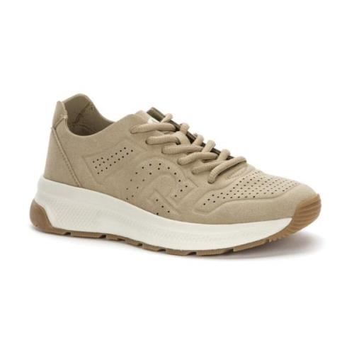 Beige Casual Veterschoenen Vrouwen Grunberg , Beige , Dames