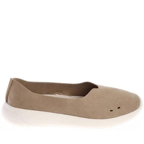 Beige Casual Veterschoenen Grunberg , Beige , Dames