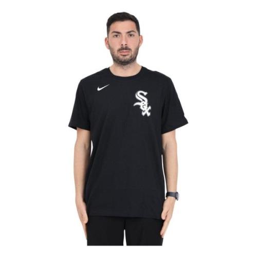 MLB Wordmark Tee Zwart Nike , Black , Heren