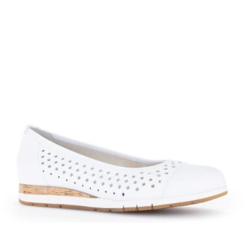 Witte Casual Veterschoenen Gabor , White , Dames