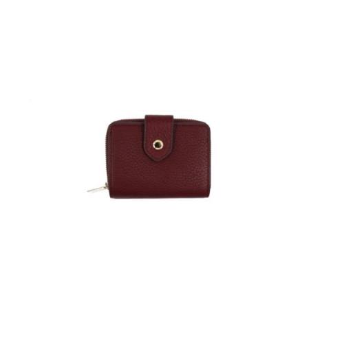 Bordeaux Flap Portemonnee Pourchet Paris , Red , Dames