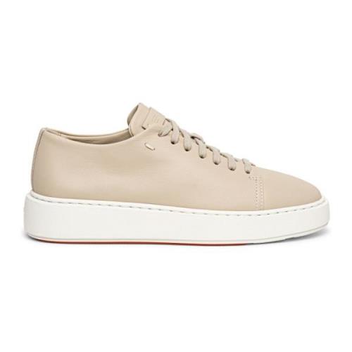 Leren Tennissneaker Santoni , Beige , Dames