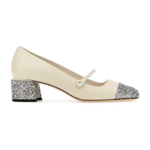 Ivoor Nappa Leren Pumps Jimmy Choo , White , Dames