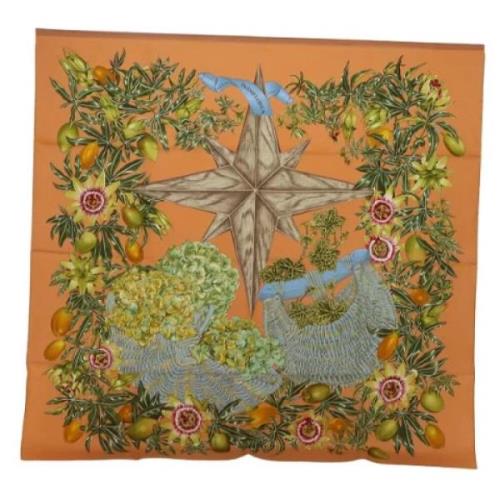 Pre-owned Silk scarves Hermès Vintage , Multicolor , Dames