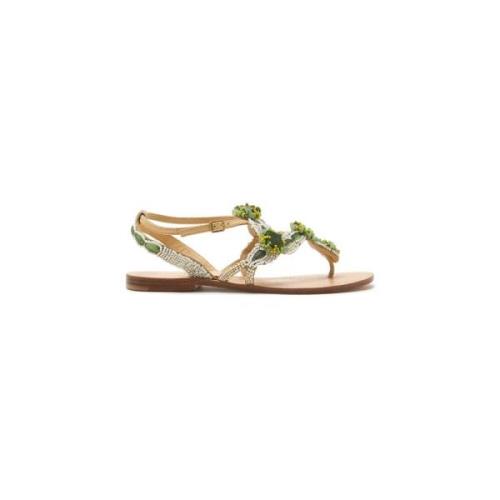 Flat Sandals Maliparmi , Green , Dames