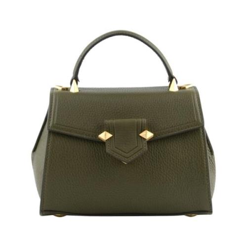 Stijlvolle Khaki Handtas Pourchet Paris , Green , Dames