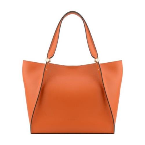 Oranje Tote Bag met drie compartimenten Pourchet Paris , Orange , Dame...
