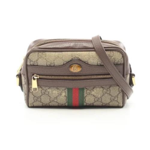 Pre-owned Leather gucci-bags Gucci Vintage , Beige , Dames