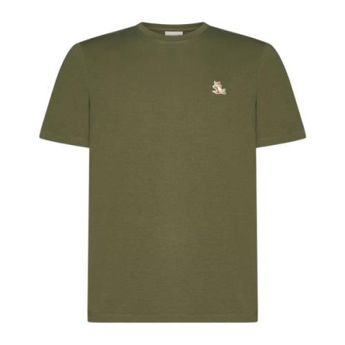 Casual T-shirt voor mannen Maison Kitsuné , Green , Heren