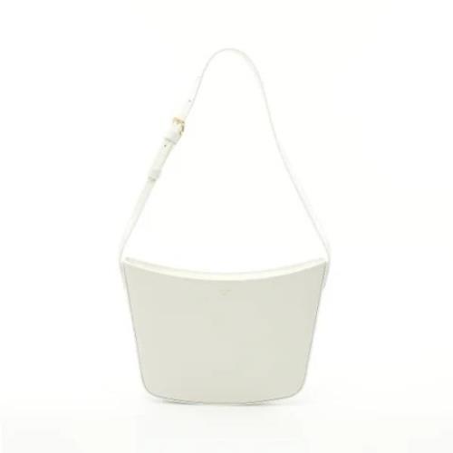 Pre-owned Leather celine-bags Celine Vintage , White , Dames