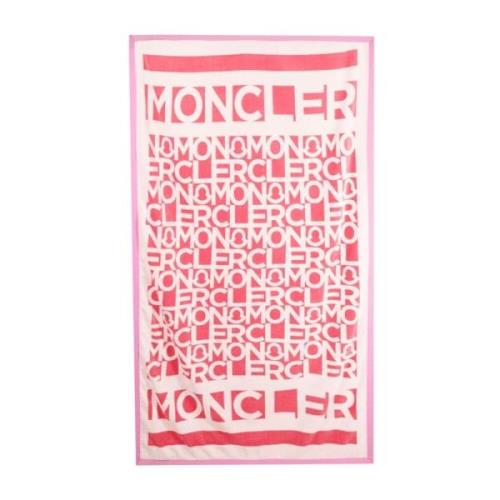 Roze Zee Kleding Logo-Print Handdoek Moncler , Multicolor , Dames