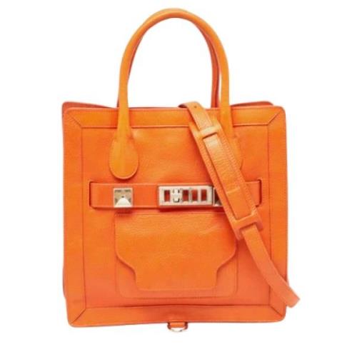 Pre-owned Leather totes Proenza Schouler Pre-owned , Orange , Dames