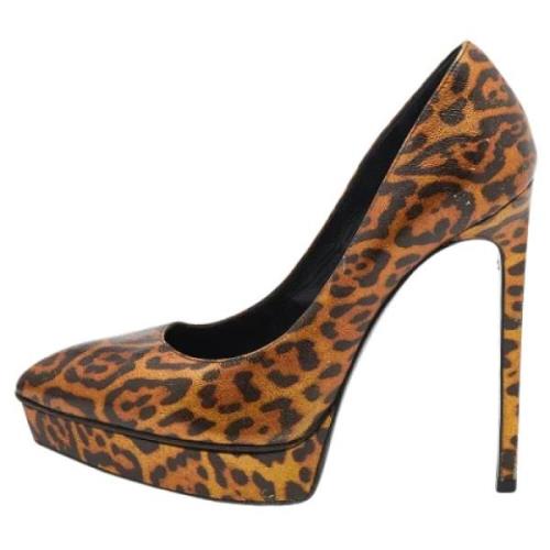 Pre-owned Leather heels Yves Saint Laurent Vintage , Multicolor , Dame...