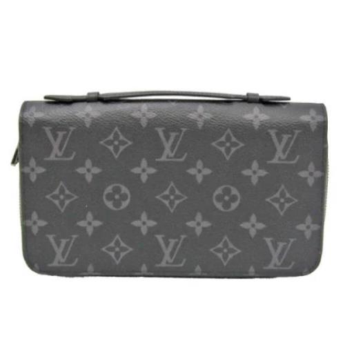 Pre-owned Canvas wallets Louis Vuitton Vintage , Black , Dames