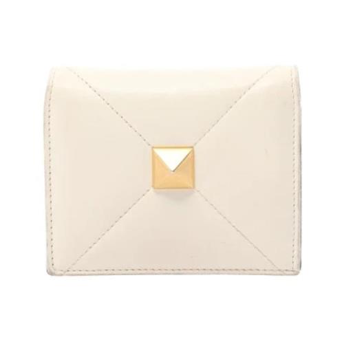 Pre-owned Leather wallets Valentino Vintage , White , Dames