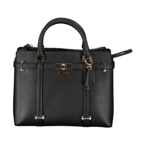 Stijlvolle Zwarte Handtas met Meerdere Compartimenten Guess , Black , ...