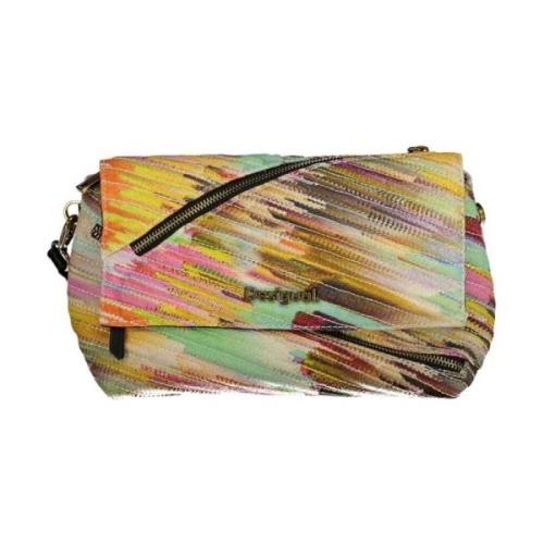 Stijlvolle Polyester Handtas met Meerdere Zakken Desigual , Multicolor...