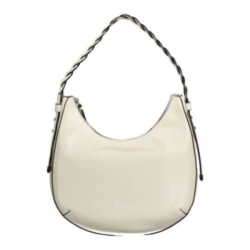 Witte PVC Handtas met Contrasterende Details Byblos , Beige , Dames