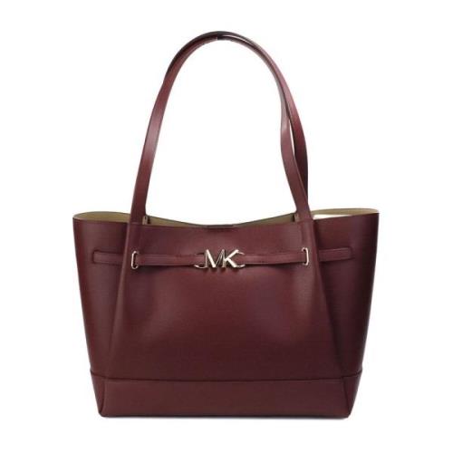 Stijlvolle Cherry Leren Tote Tas Michael Kors , Brown , Dames