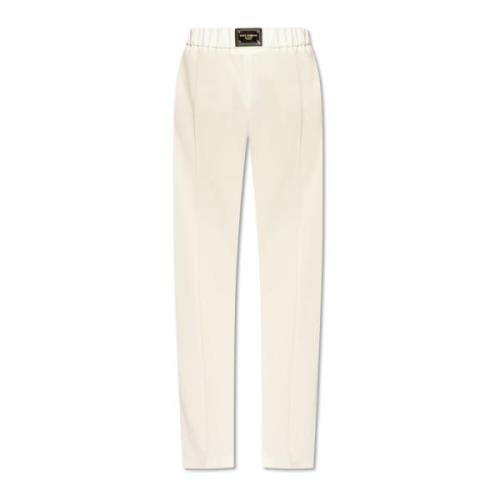 Hoge taille broek Dolce & Gabbana , Beige , Dames