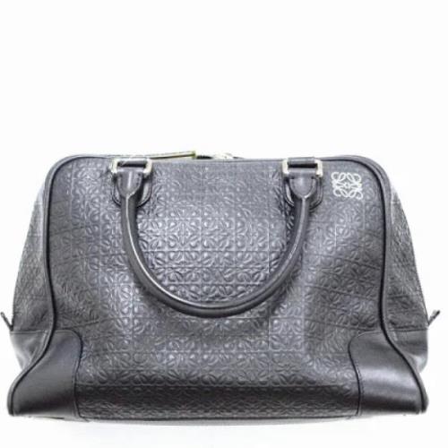 Pre-owned Leather totes Loewe Pre-owned , Gray , Dames