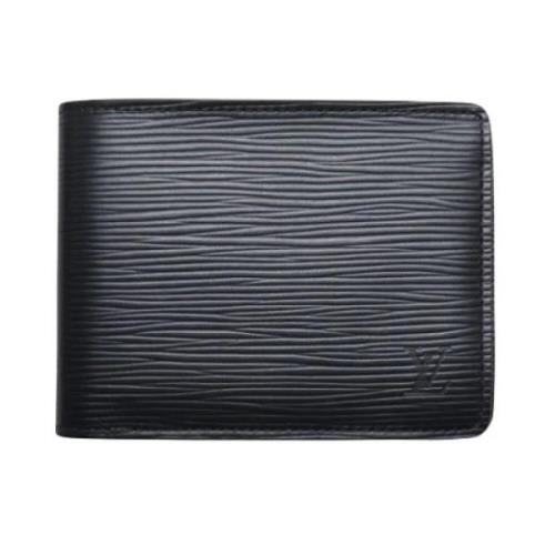 Pre-owned Leather wallets Louis Vuitton Vintage , Black , Dames