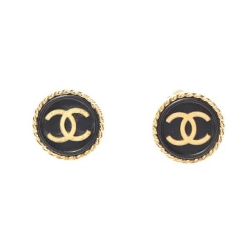 Pre-owned Metal chanel-jewelry Chanel Vintage , Black , Dames