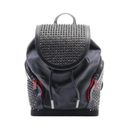 Pre-owned Leather backpacks Christian Louboutin Pre-owned , Black , Da...