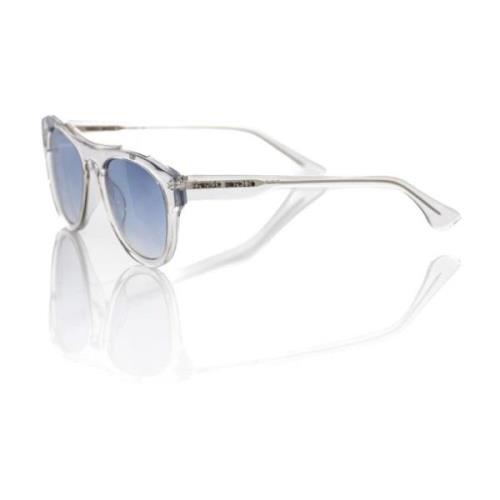 Blauwe Lens Wayfarer Zonnebril Frankie Morello , White , Heren