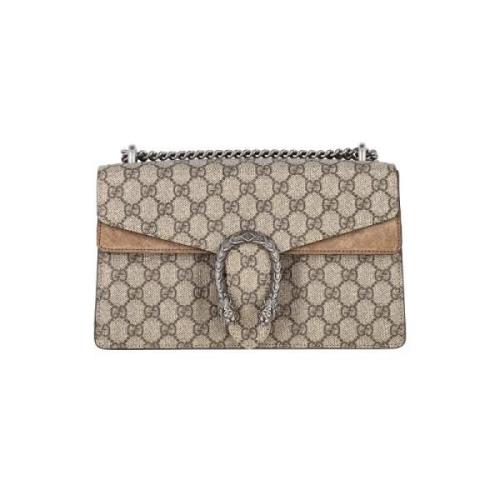 Pre-owned Canvas gucci-bags Gucci Vintage , Beige , Dames