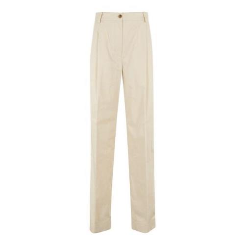 Geplooide Broek Maison Kitsuné , Beige , Dames