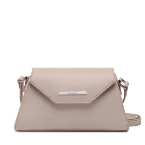 Dagelijkse Geklede Crossbody Tas met Klep Calvin Klein , Gray , Dames