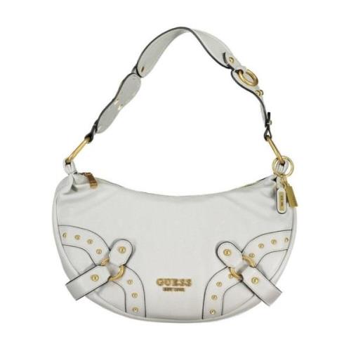 Grijze Schoudertas met Logo Guess , Gray , Dames